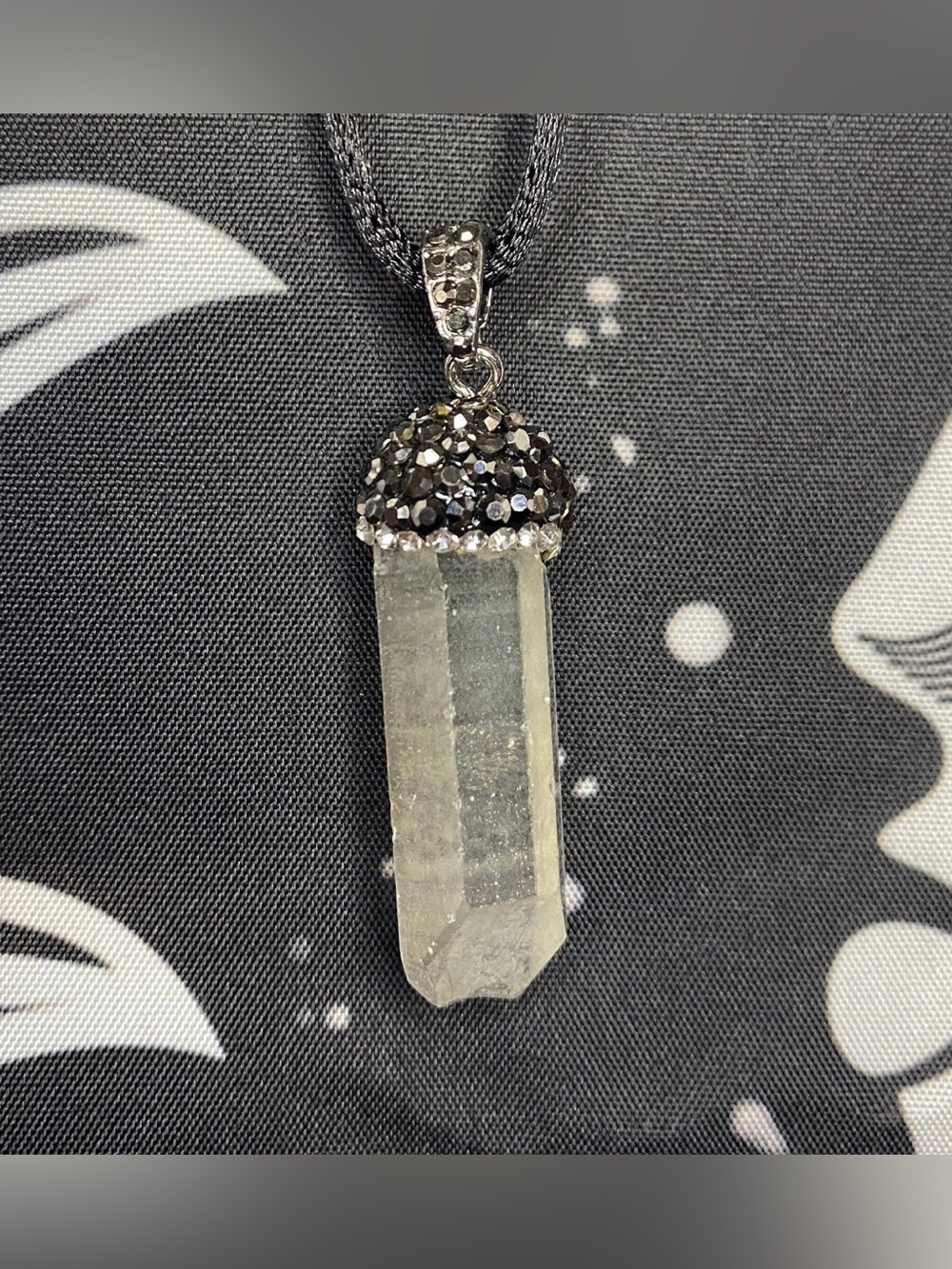 Clear Quartz Point Pendant Necklace